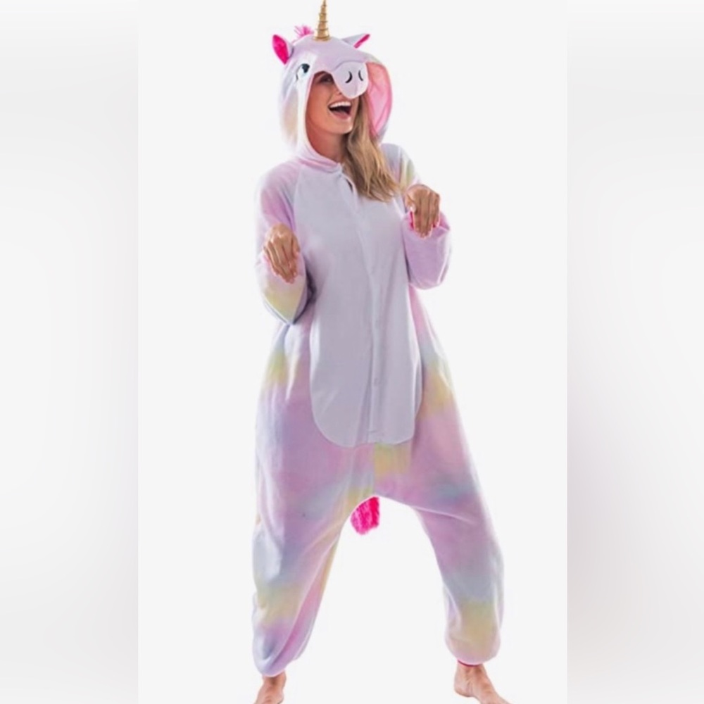 Unicorn Onesie - Adult S Halloween cosplay sleepwear